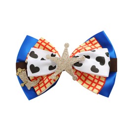 5 Inch Little Girls Hair Bow Clips Toy Hair Accessories Birthday Dress Up Party Supplies Christmas Gift A