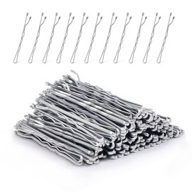MORGLES Silver Bobby Pins for Gray Hair 120PCS 2Inches Hair Pins for Women with Box