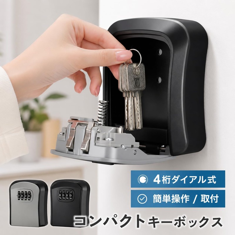 MiLifeStyle Key Box, Key Box, Key Case, Outdoor, Small, Compact,