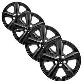 MotorUp America 4pc 18" Gloss Black Wheel Skins Compatible with 15-24 Ford Edge SE, SEL, ST, ST-Line, Titanium, Impostors for FT4Z1007B Wheel Series