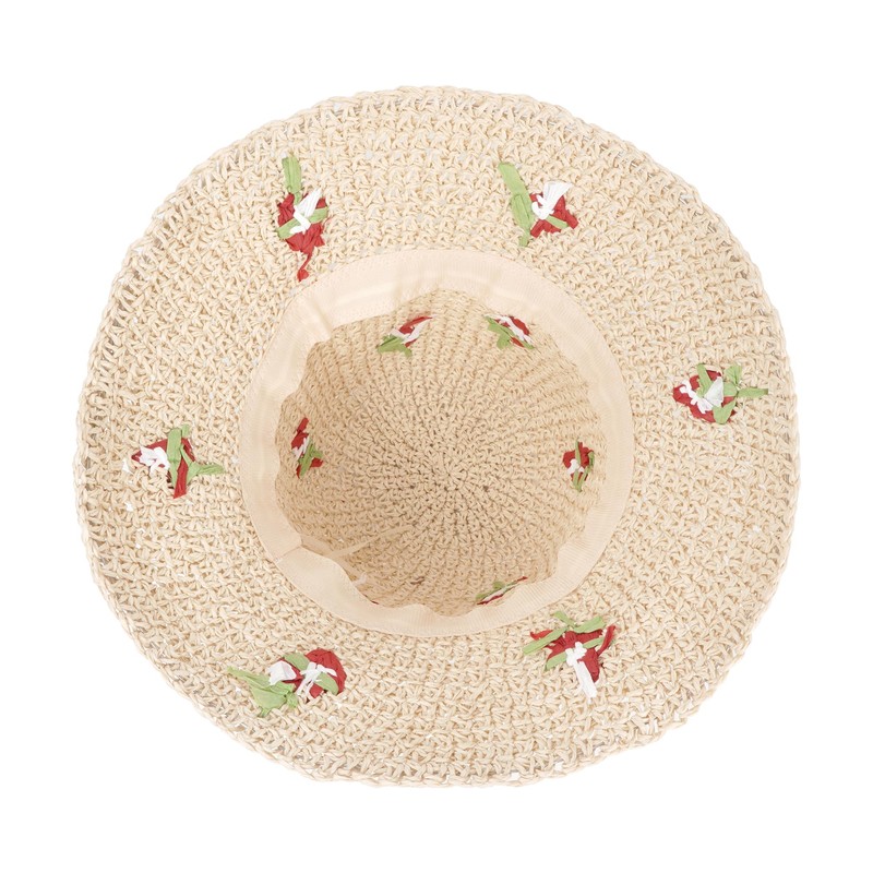 Meliyya Women's Straw Hat Foldable Adjustable Summer Straw Sun Hat