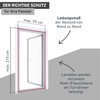 Windhager Basic Fly Screen Magnetic Curtain for Doors, Magnetic Fly