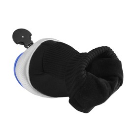 Andux Mesh Golf Hybrid Club Head Covers with Dial No. Tags 4pcs/Set (All The Same Size) Black/Blue