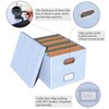 2 Pack File Storage Organizer, Filing Box, Portable File Box