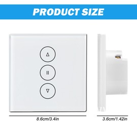 Smart WiFi Roller Shutter Switch Shutter Timer: WIYETY Smart Blind Switch Timer Smart Roller Shutter Switch Blinds Switch Flush-Mounted Compatible with Smart Life, Alexa, Google Home, App Controllable