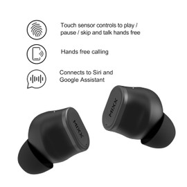Mixx ColourChroma 1 True Wireless Earbuds, Bluetooth Wireless Earphones, In-Ear Headphones, 18 Hours Playtime with RGB Charging Case, Touch Controls, Hands-Free Calling