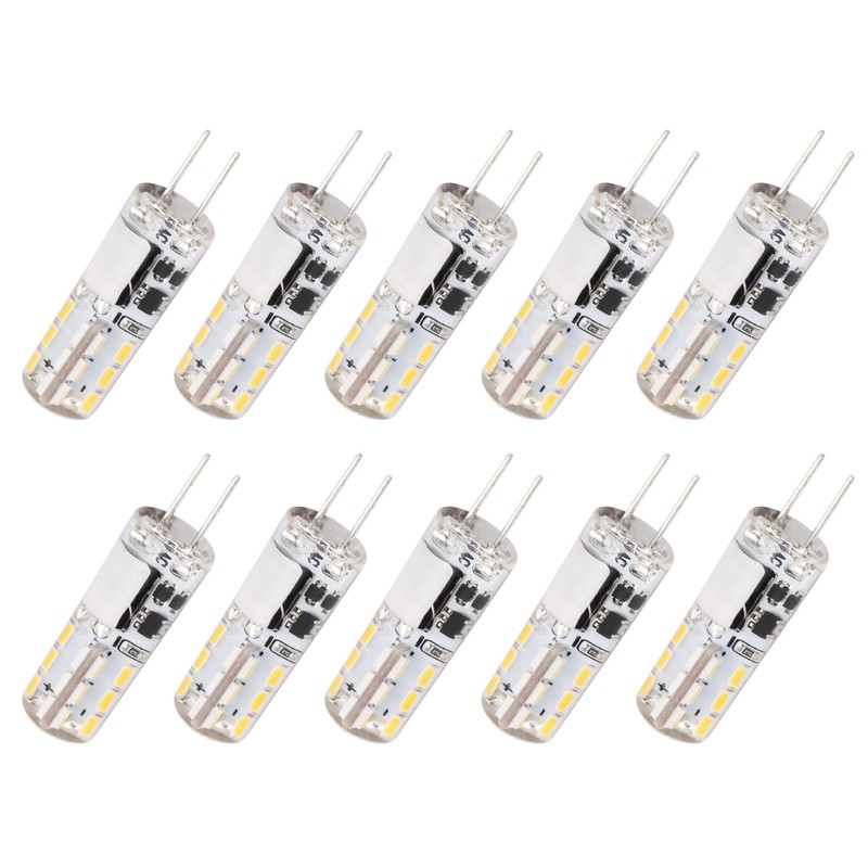 10Pcs G4 LED Bulbs 24LED 1.2W Bi Pin Light Source