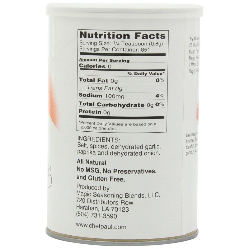 Chef Paul Seafood Magic Seasoning, 24-Ounce Canisters (Pack of 2)