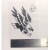 Unbranded Eagle Tattoo-Style BLACK vinyl decal weatherproof dishwasher-saf