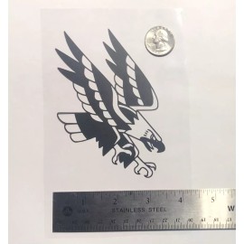 Unbranded Eagle Tattoo-Style BLACK vinyl decal weatherproof dishwasher-saf