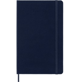 Moleskine Classic 18 Month 2025-2026 Weekly Planner, Hard Cover, Large (5" x 8.25"), Sapphire Blue, 208 pages