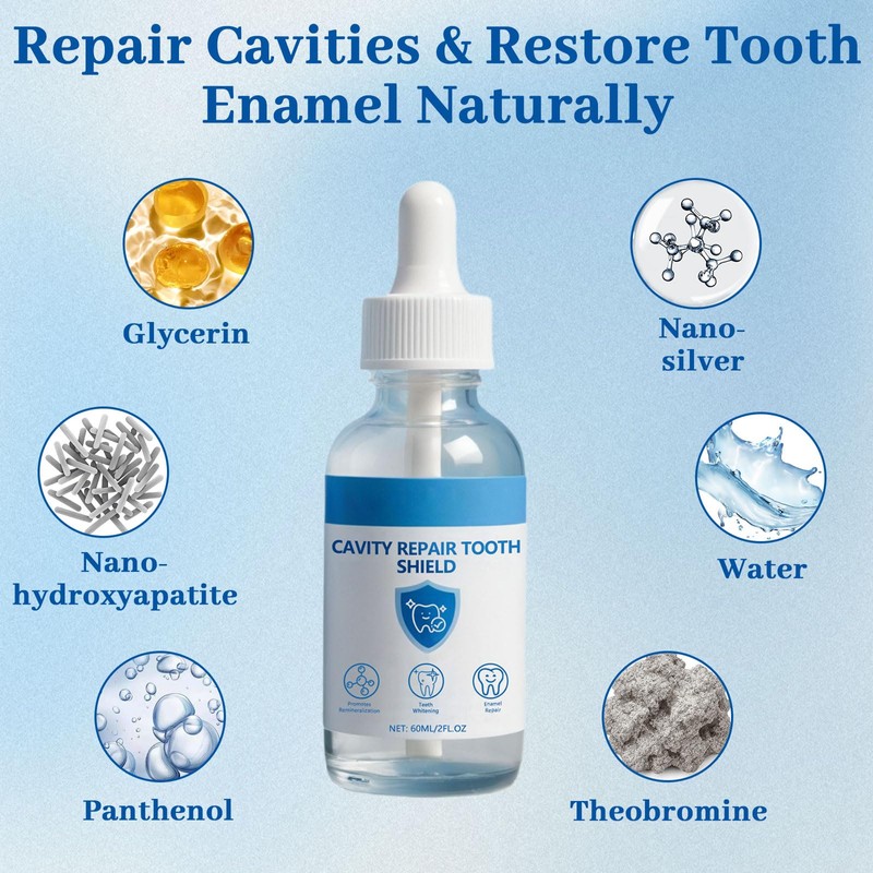 Nudenta Odontic Repair, Cavity Healing Tooth Armor Liquid, Nano Hydroxyapatite