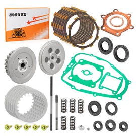 Blaster 200 Clutch Kit & Center Inner Hub & Outer Pressure Plate For Yamaha YFS200 1988-2006 Heavy Duty Springs Kit & Complete Gasket Seal Clutch Push Rod