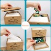 Besuerte Laundry Pod Holder - 2 Tiered Rustic Wooden Dispenser,