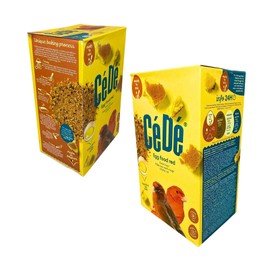 Cédé Red Factor Canary Food – 2Pc of Nutritional Bird Food with Essential Proteins for Breeding, Molting, and Red Color Enhancement, Supplement for Vibrant Canary and Finch Feathers