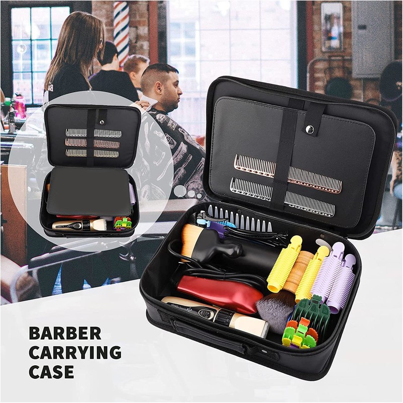 Barber Tool Bag Hairdresser Portable Carrying Case Hair Cutting Grooming