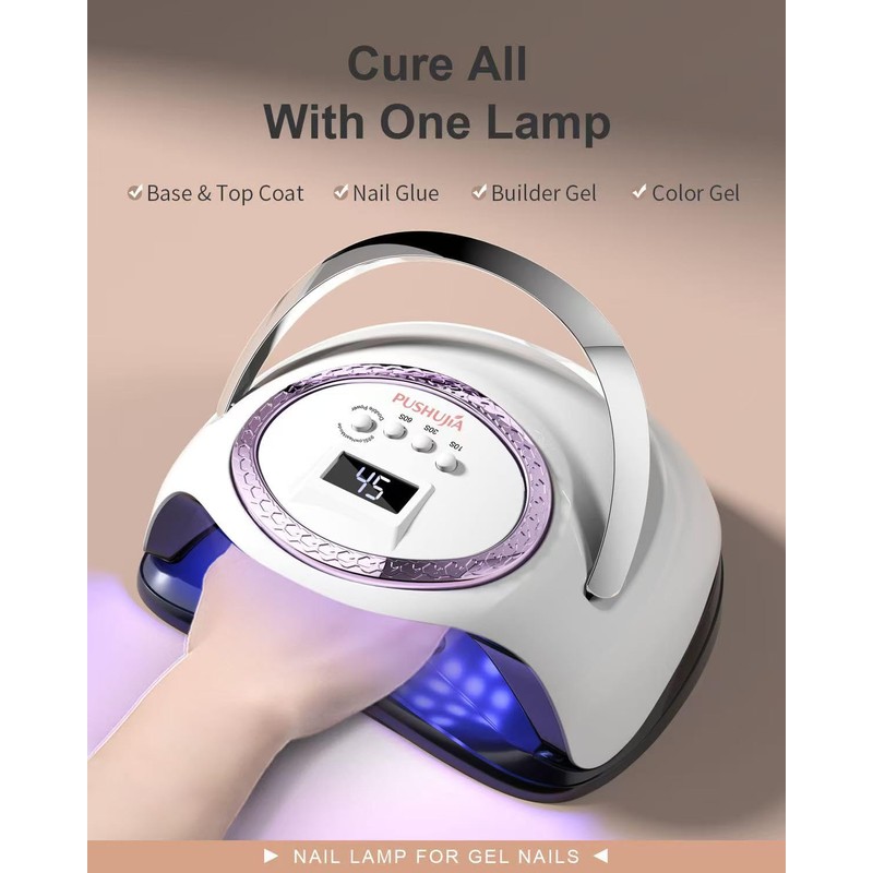 288W Professional Nail Lamp with 66 LEDs & Smart Sensor