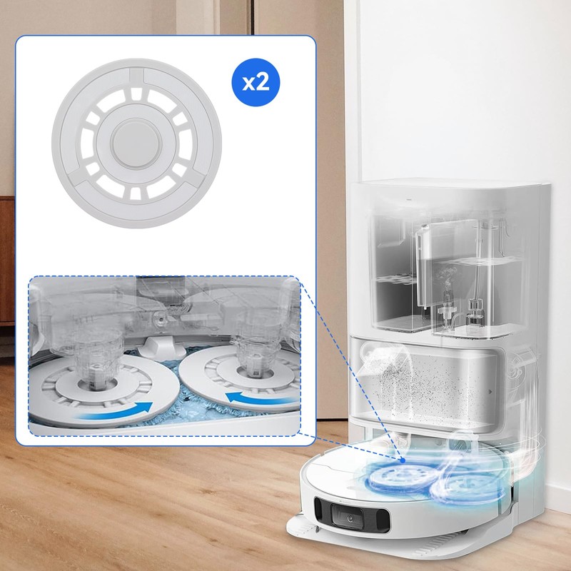 Mop Pad Plate Accessories for Roborock Q Revo, Qrevo MaxV,