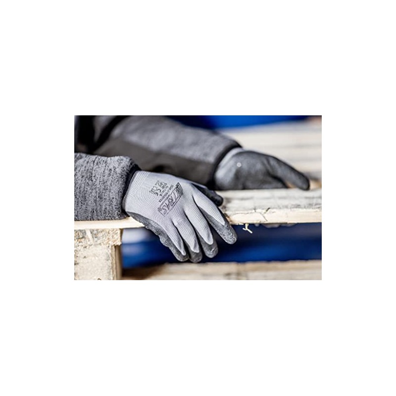 NITRAS Nylotex 3520 Nylon Latex Work Gloves 12 Pairs Size