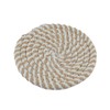 Cotton Rope Coasters with Metal Holder, Set of 8, Modern