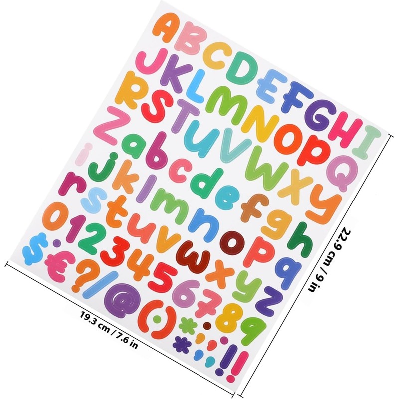 UKCOCO Pegatinas de Letras y Números de Vinilo para Scrapbooks