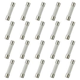 HUAREW T8AL250V Pack of 20 6 x 30 mm 0.24 x 1.18 Inch Ceramic Slow Melt Fuses 8A 250V