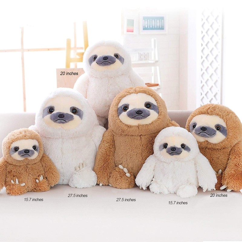Winsterch Cute Sloth Stuffed Animal Toy,Small Plush Sloth Tedy Bear