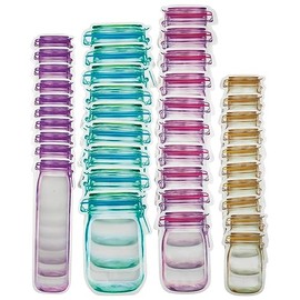 Fox Valley Traders Reusable Mason Jar Ziptop Bags, Set of 40 by Chef's Pride