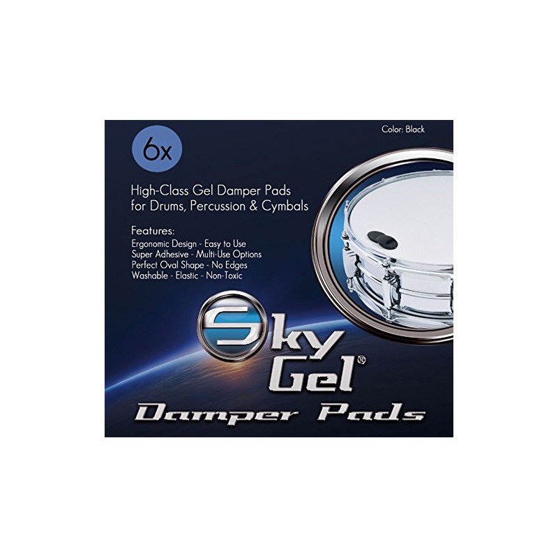 SkyGel SGDPCL Damper Pads (Pack of 6) with Transport Box