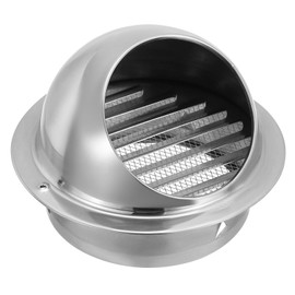 PATIKIL Abdeckung für Abluftventil 5,9 Zoll, 304 Edelstahl Wandventilabdeckung Runde Abluftgitter Belüftungsauslass Luftkanalabdeckung Trocknerhaube für HVAC-System