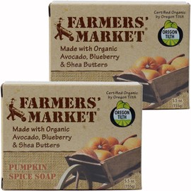 Farmers' Market Organic Bar Soap, Pack of 2, 5.5-Ounces Each
