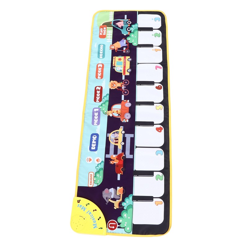 Children Musical Mat Animal Pattern Musical Keyboard Mat Early Learning