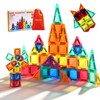 HACOCOLA Mini Magnetic Tiles Travel Set, 40PCS Magnet Building Blocks