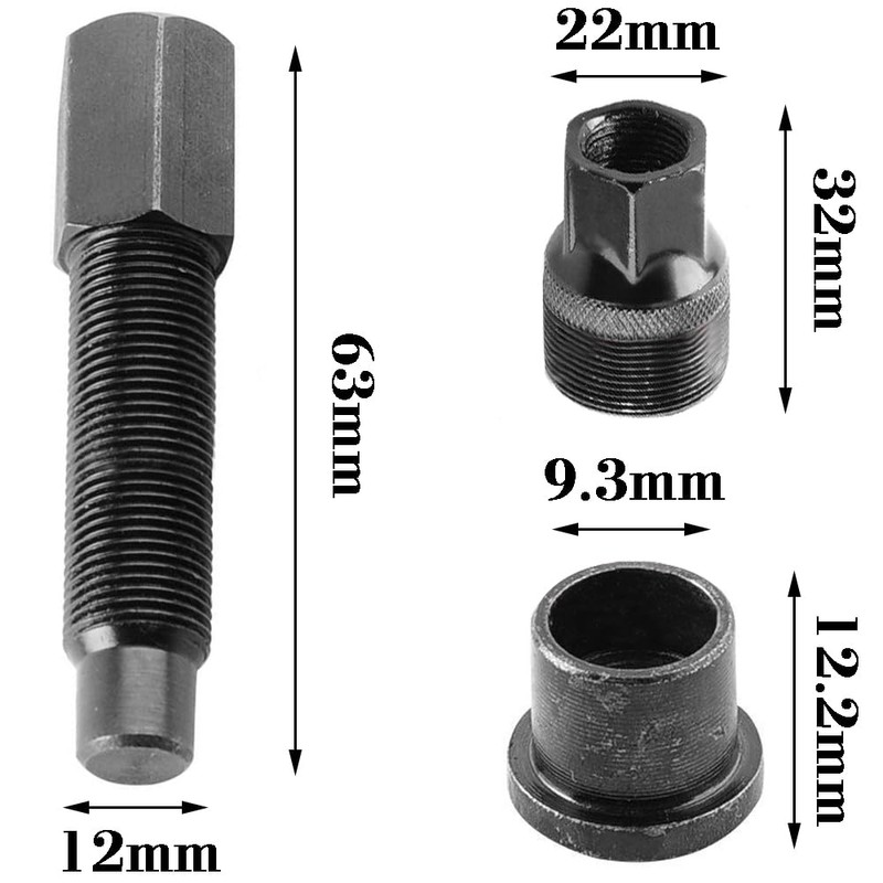 Bicycle Crank Extractor, Bicycle Repair Tool, Toothless Crank Tool, Bicycle