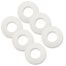 Goddessmoon Toilet Flush Valve Seal Rings, Silicone Toilet Tank Gasket Washer, Compatible with Kohler, Geberit, 2.5 x 2.5 x 0.1 Inches, Leak-Proof Design, WC Replacement and Repair Parts (6)