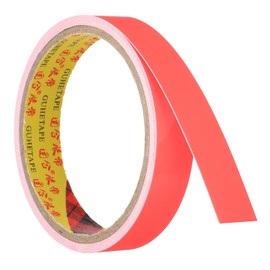 PATIKIL Luminous Tape 18 mm x 3 Metres, 1 Roll Fluorescent Tape, Luminous Reflective Tape, Black Light Glow Tape for Party, Orange Red