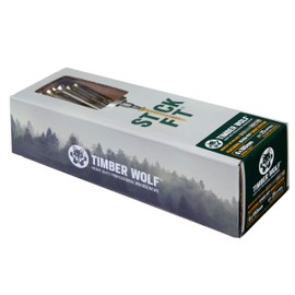 Timber Wolf TW60180 Woodscrews - 6.0 x 180mm - Box of 25, Zinc & Yellow (Gold)
