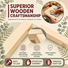 ECOIOU 20 Stretcher Bars 5 Standard Size for Needlepoint Art