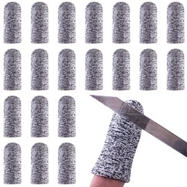 20 Pcs Finger Cots Cut Resistant Protector,Reusable Fingertip Covers Large Finger Sleeves Thumb Finger Protectors Guards for Kitchen Food Cutting Sculpture Work Supplies