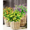 YOSICHY Artificial Flowers, Fake Outdoor UV Resistant Plants Faux Plastic