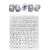 Nail Seal Frame Frame [Silver] Silver Frame Metallic Nuance Nail