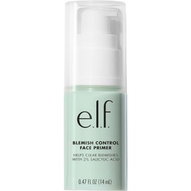 e.l.f. Blemish Control Face Primer, Control Breakouts and Blemishes, Smooth, Matte Finish, 0.47 Fluid Ounces