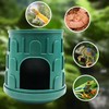 Reptile Tank Accessories, 2-in-1 Plastic Reptile Hide with Bowl on