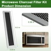 SDRZJX 2PCS Microwave Charcoa Filter Replacement Compatible with GE PVM9179SR1SS