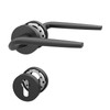 Amerdeco Door Handle Set Black Aluminium - PZ Door Fitting