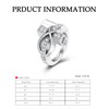Diamond Cross Urn Ring Cremation Urn Ring for Women Man
