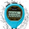 MOSTRUST Digital Simple Waterproof Stopwatch with On/Off, No Bells, No
