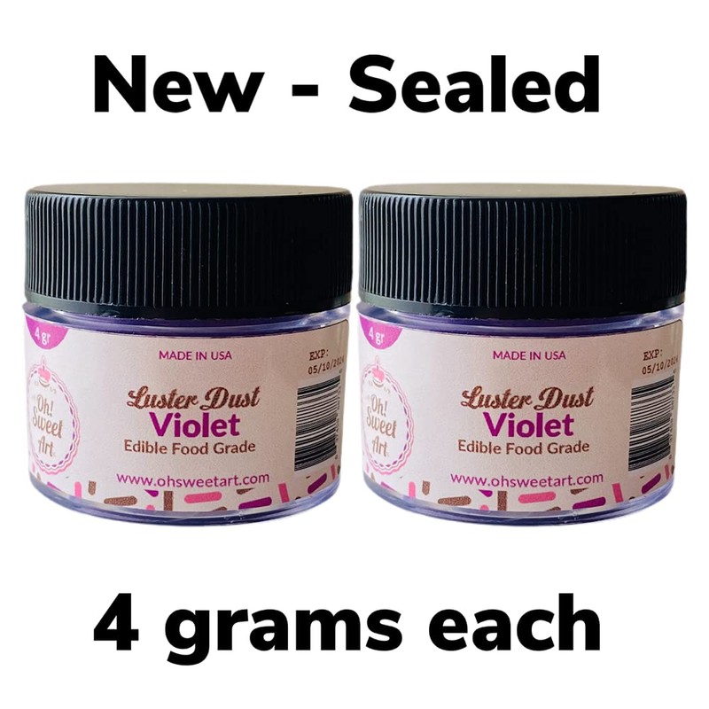 Violet Edible Luster Dust Pack x 2 units 8g in