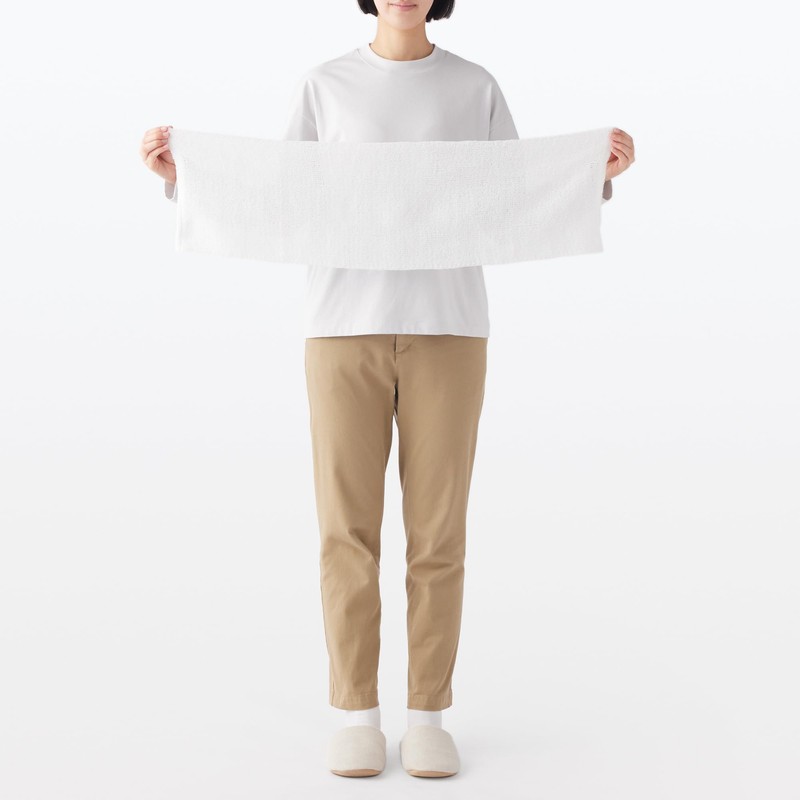 Muji 83864170 Soft Whisk Body Towel, Approx. 9.8 x 35.4