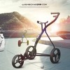 TGU-GOLF Push Carts, 1 Step Folding 9lbs Lightweight, High-Tech Minimalistic